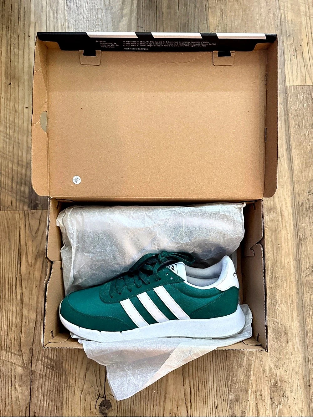 adidas Run 60s 2.0 Green & White US 10